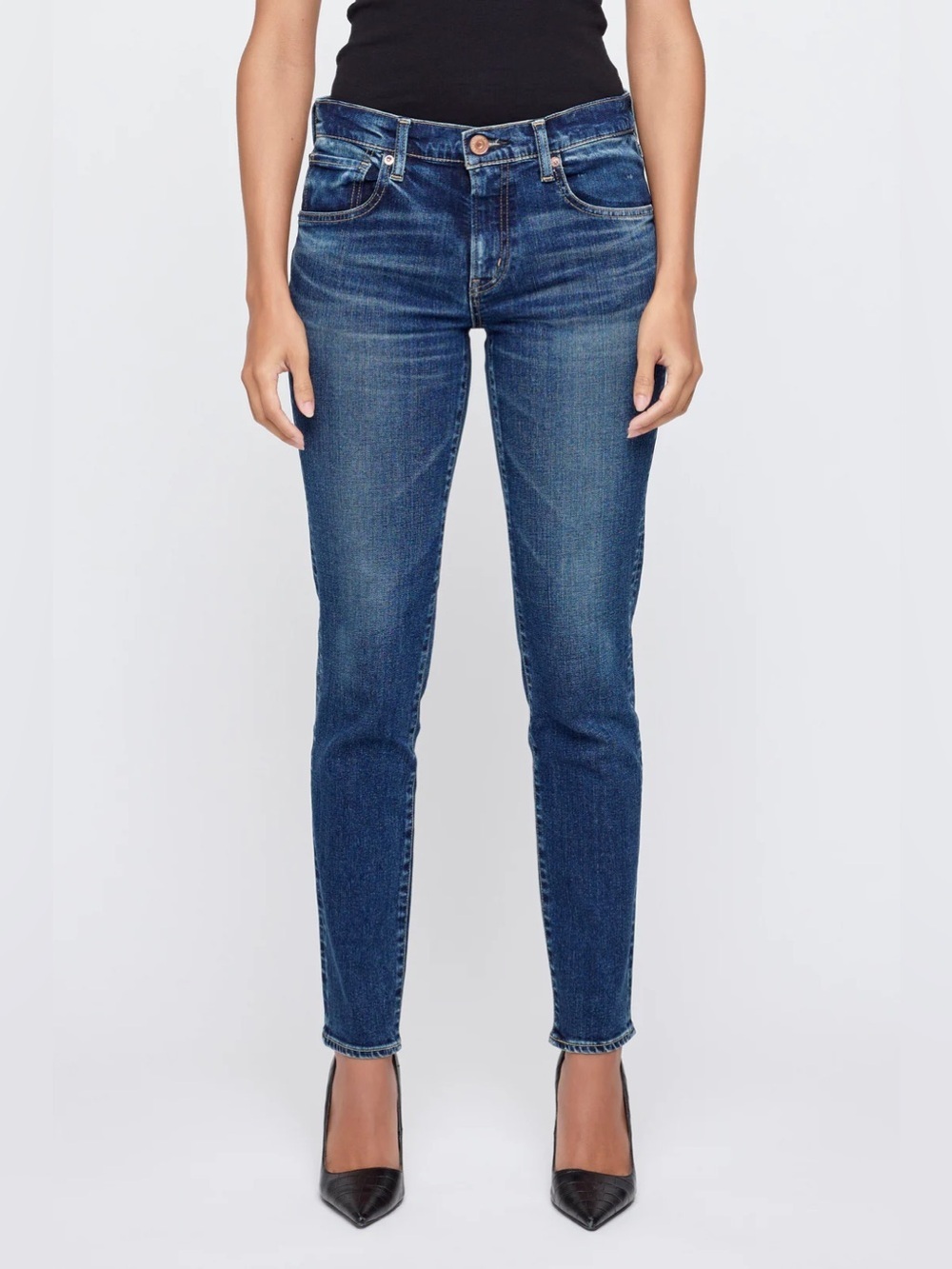 Earnest Sewn Skinny Jeans Size 24 Dark Wash Stretch Denim
